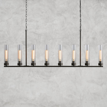 8 Light / Bronze Andreas Linear Chandelier