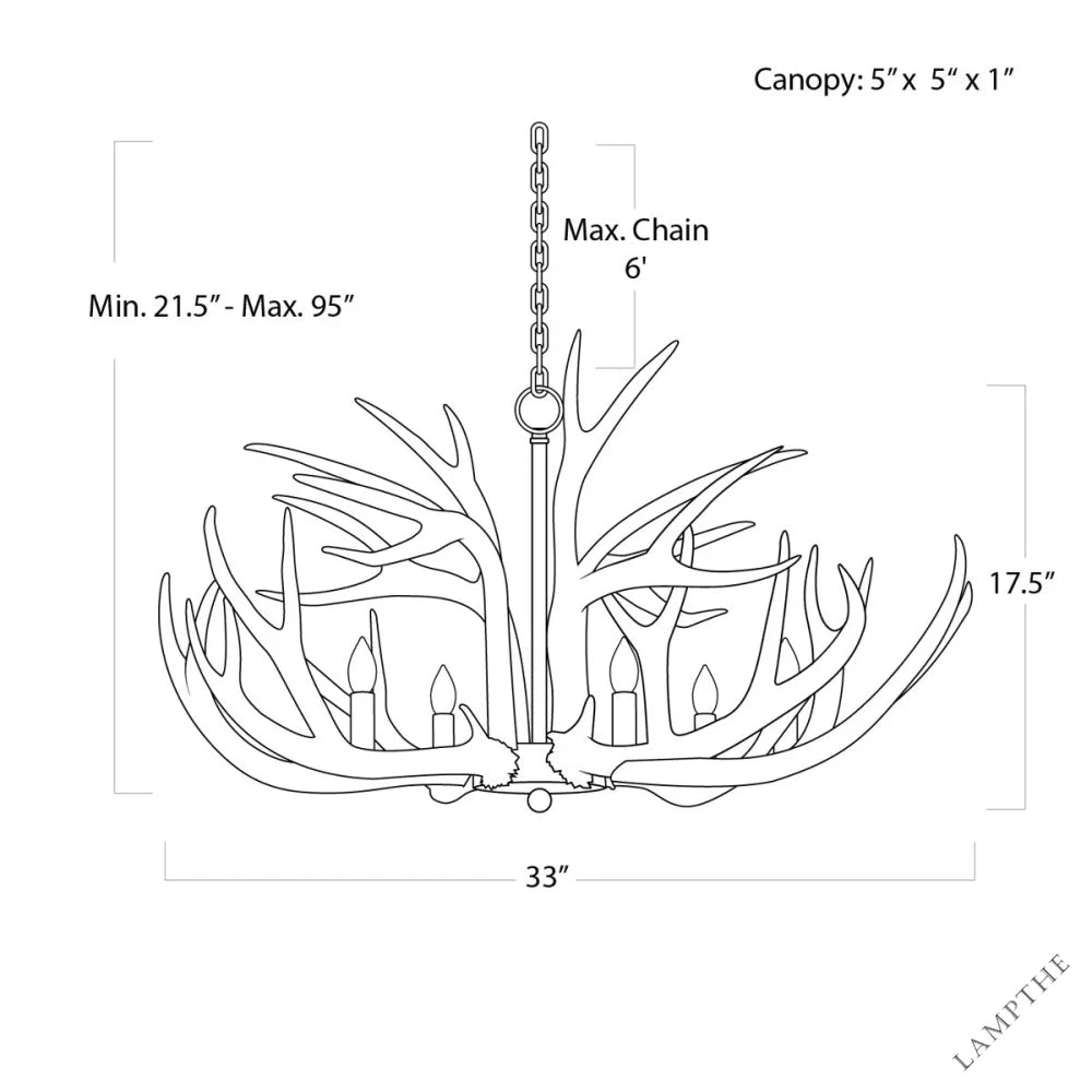 Antler Chandelier