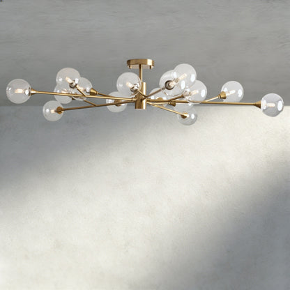 47" / Brass Apollo Flush Mount 20", 36", 47"