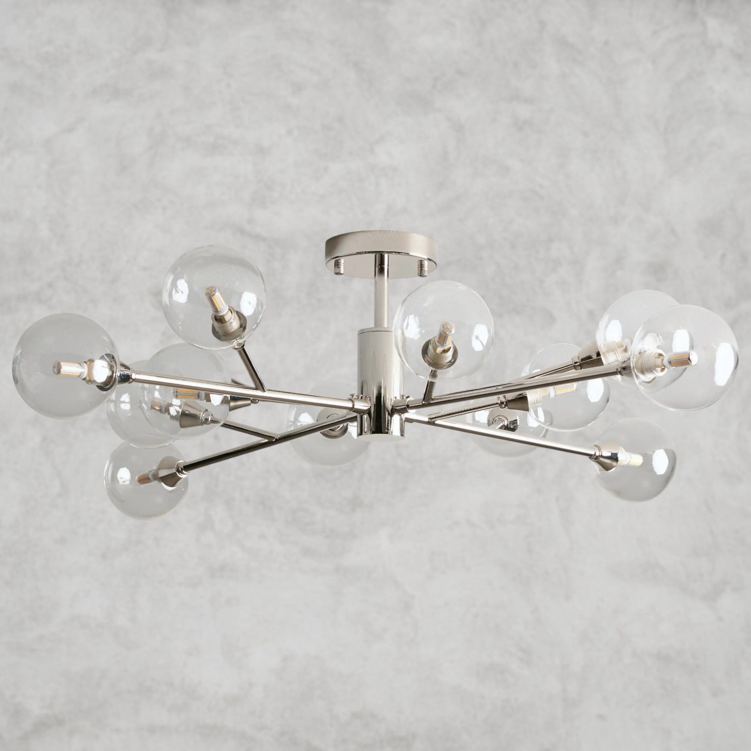 36" / Nickle Apollo Flush Mount 20", 36", 47"