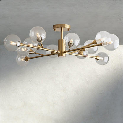 36" / Brass Apollo Flush Mount 20", 36", 47"