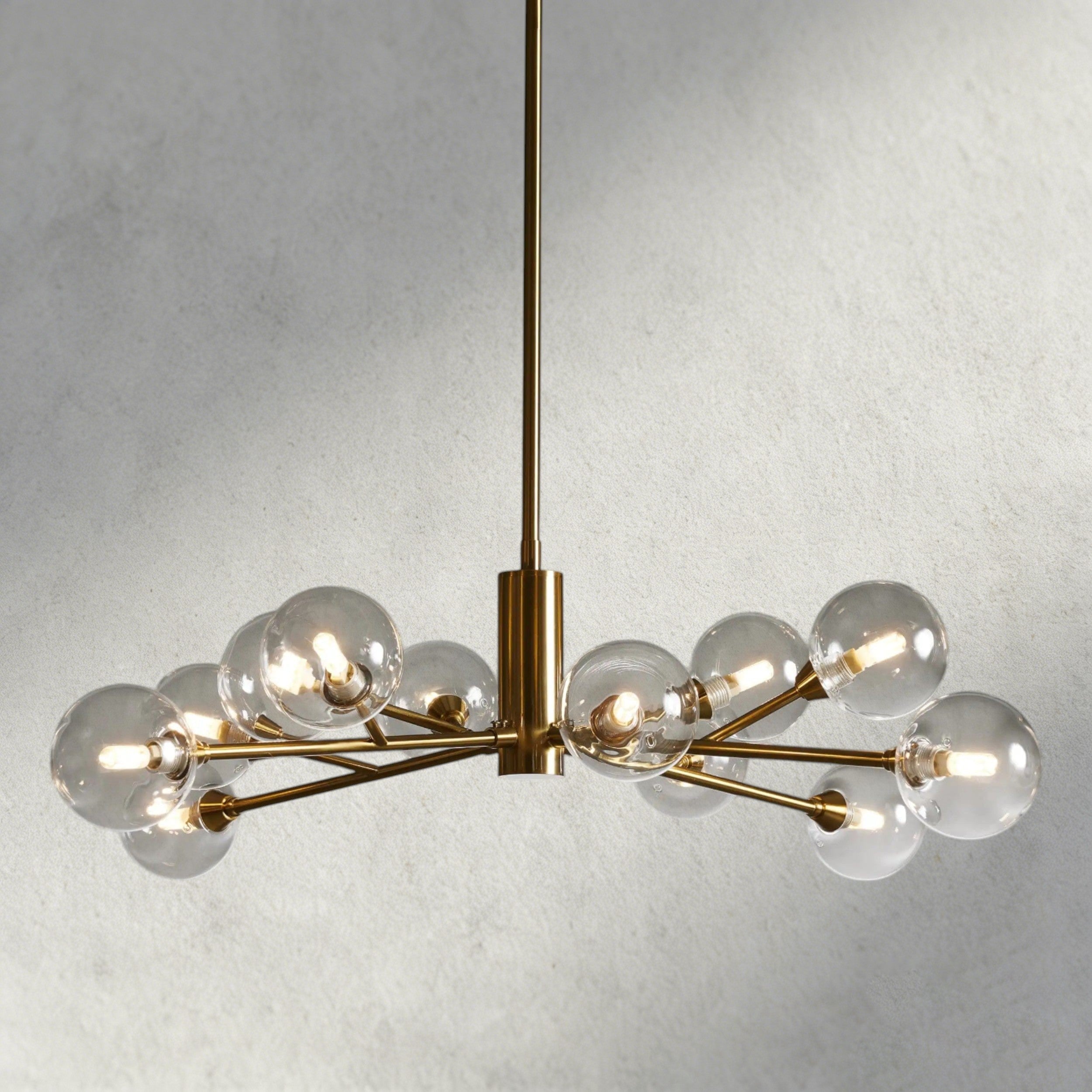 36" / Brass Apollo Round Chandelier 36", 47", 59"