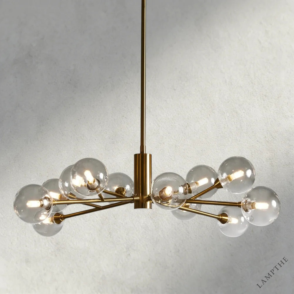 36" / Brass Apollo Round Chandelier 36", 47", 59"