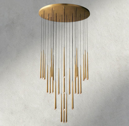 48 / Brass Aquitaine Round Chandelier 18", 24", 30", 48"