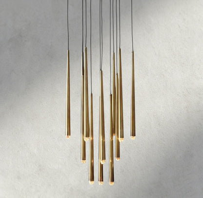 24" / Brass Aquitaine Round Chandelier 18", 24", 30", 48"