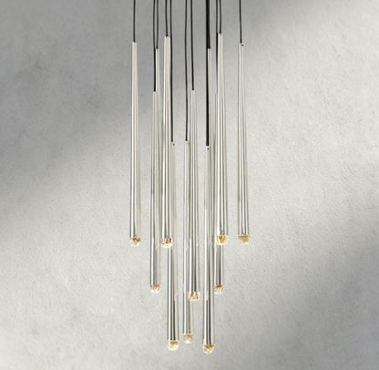 18 / Nickel Aquitaine Round Chandelier 18", 24", 30", 48"