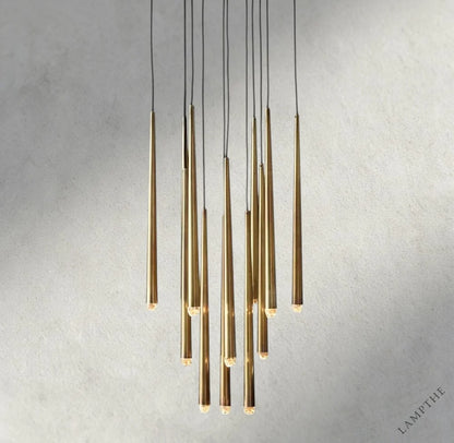 24" / Brass Aquitaine Round Chandelier 18", 24", 30", 48"