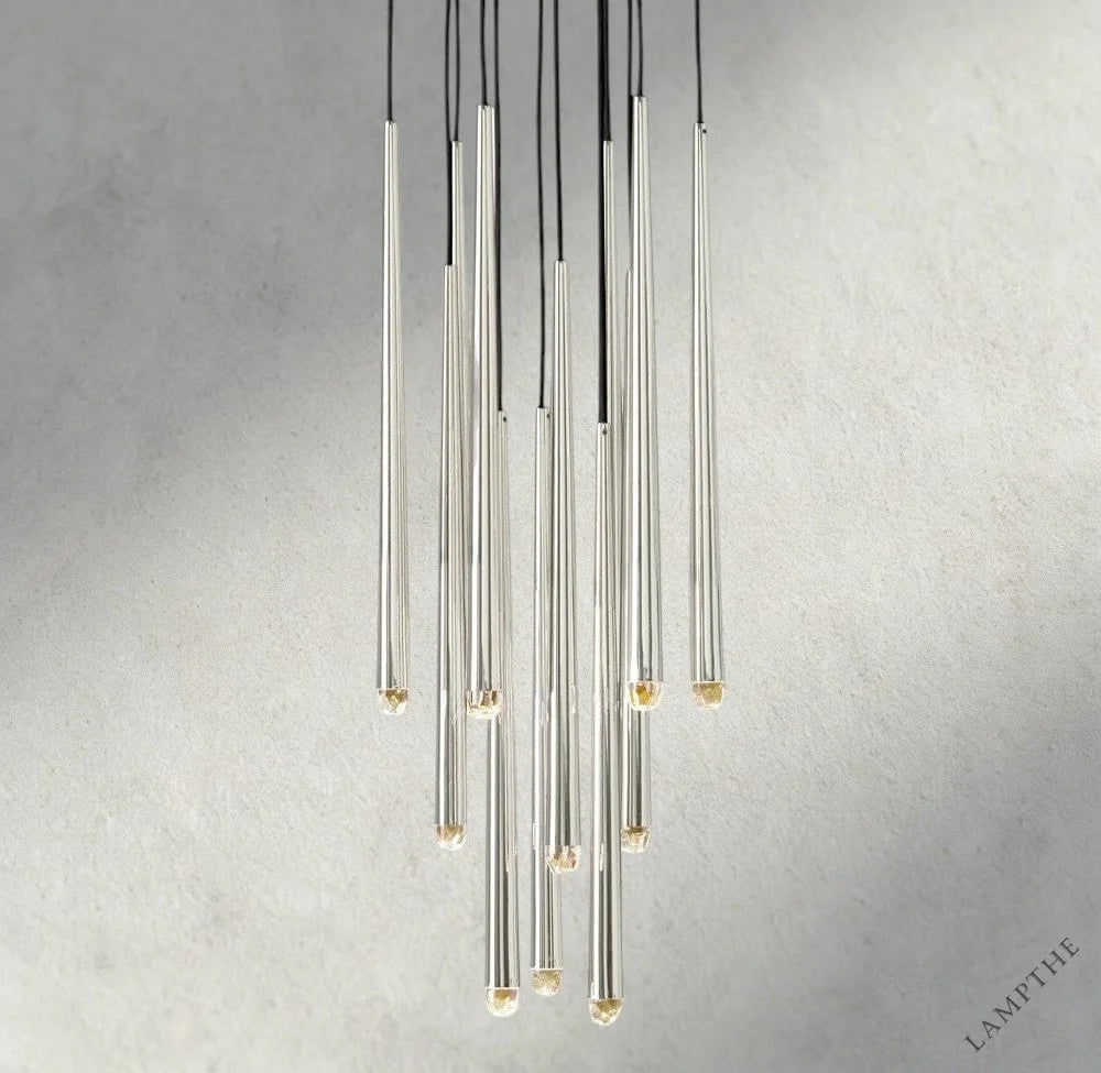 18 / Nickel Aquitaine Round Chandelier 18", 24", 30", 48"