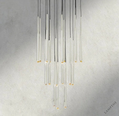 30" / Nickel Aquitaine Round Chandelier 18", 24", 30", 48"