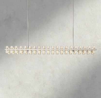 72" / Nickel Arcachon LED Rectangular Chandelier 54", 72"