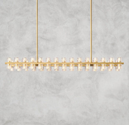 54" / Brass Arcachon LED Rectangular Chandelier 54", 72"