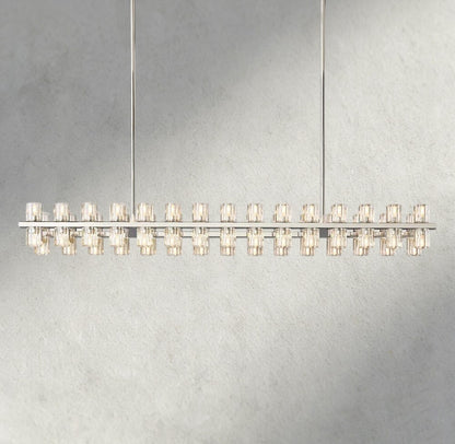 54" / Nickel Arcachon LED Rectangular Chandelier 54", 72"