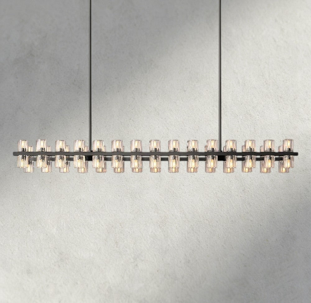54" / Bronze Arcachon LED Rectangular Chandelier 54", 72"