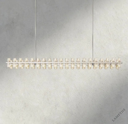 72" / Nickel Arcachon LED Rectangular Chandelier 54", 72"