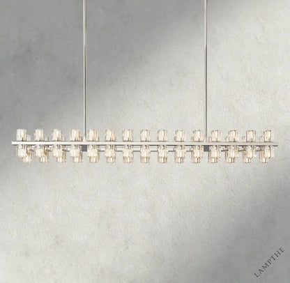 54" / Nickel Arcachon LED Rectangular Chandelier 54", 72"