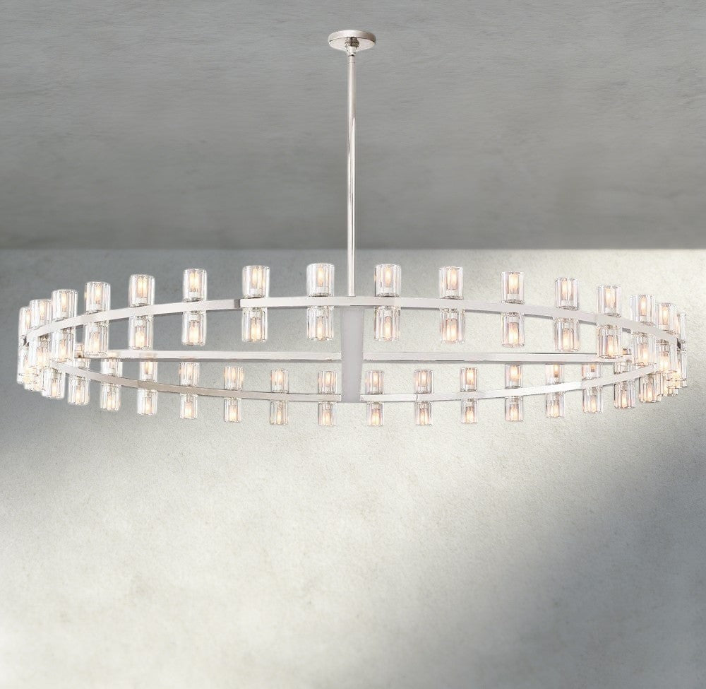 60" / Nickel Arcachon LED Round Chandelier 36", 48", 60"