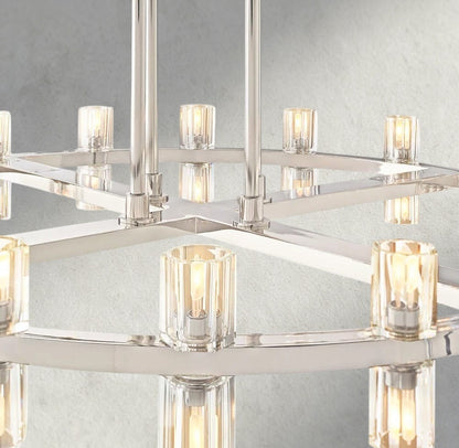 Arcachon LED Round Two-Tier Chandelier 60"