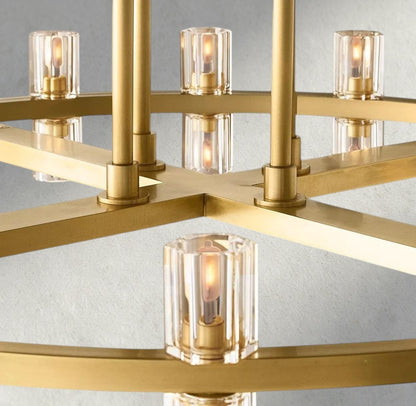 Arcachon LED Round Two-Tier Chandelier 60"