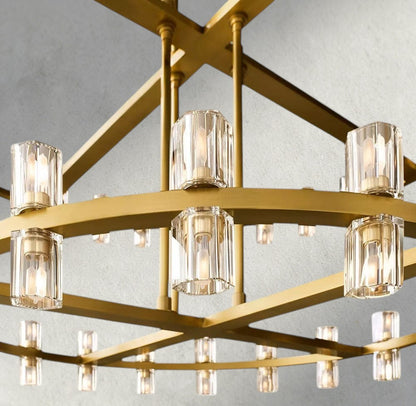 Arcachon LED Round Two-Tier Chandelier 60"
