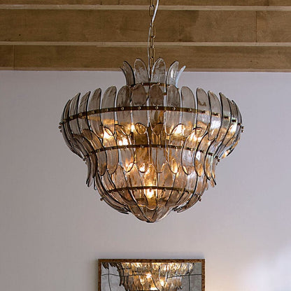 Arcade 10-Light Glass Chandelier