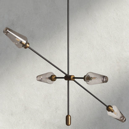 Arrow Bronze Chandelier