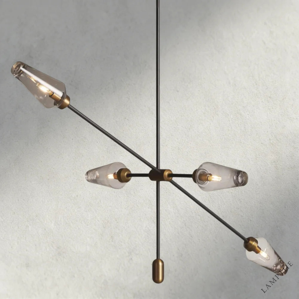 Arrow Bronze Chandelier