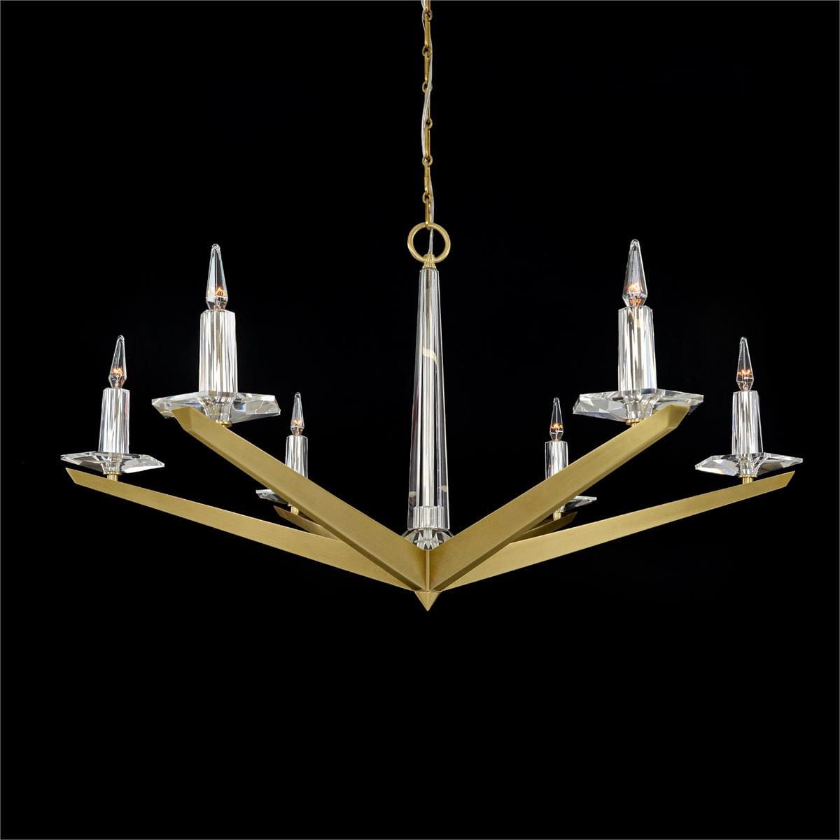 Artares Six Light Chandelier, Large