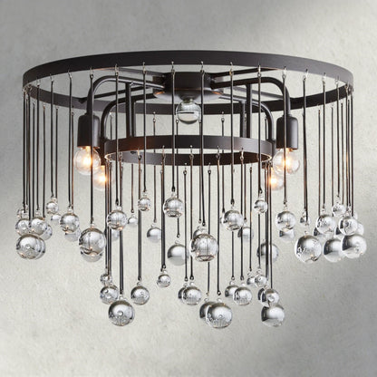 Bronze Aubrey Flush Mount