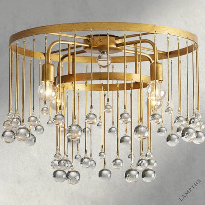 Brass Aubrey Flush Mount