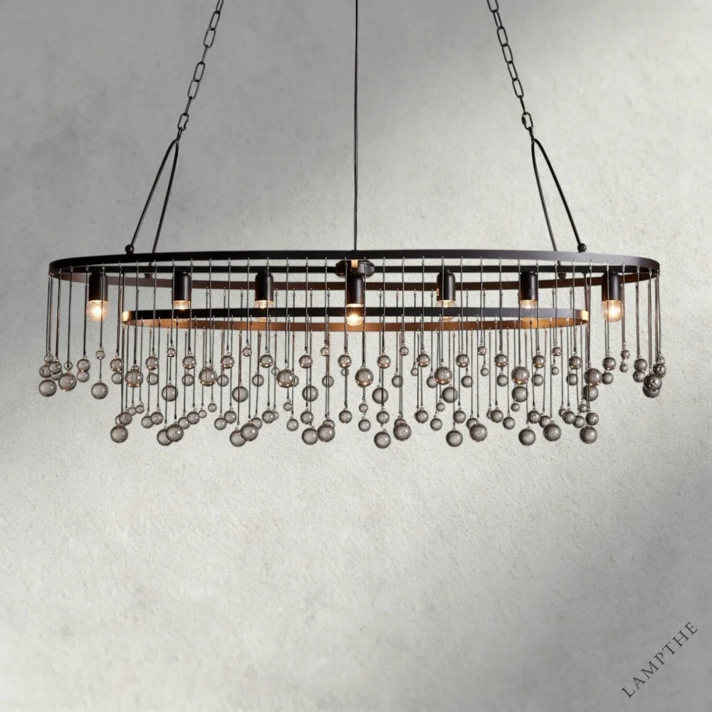Bronze Aubrey Oval Chandelier 52.5"