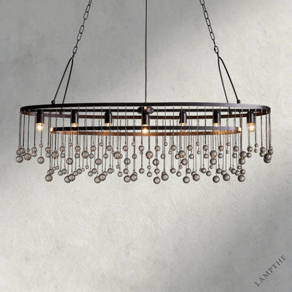 Bronze Aubrey Oval Chandelier 52.5"