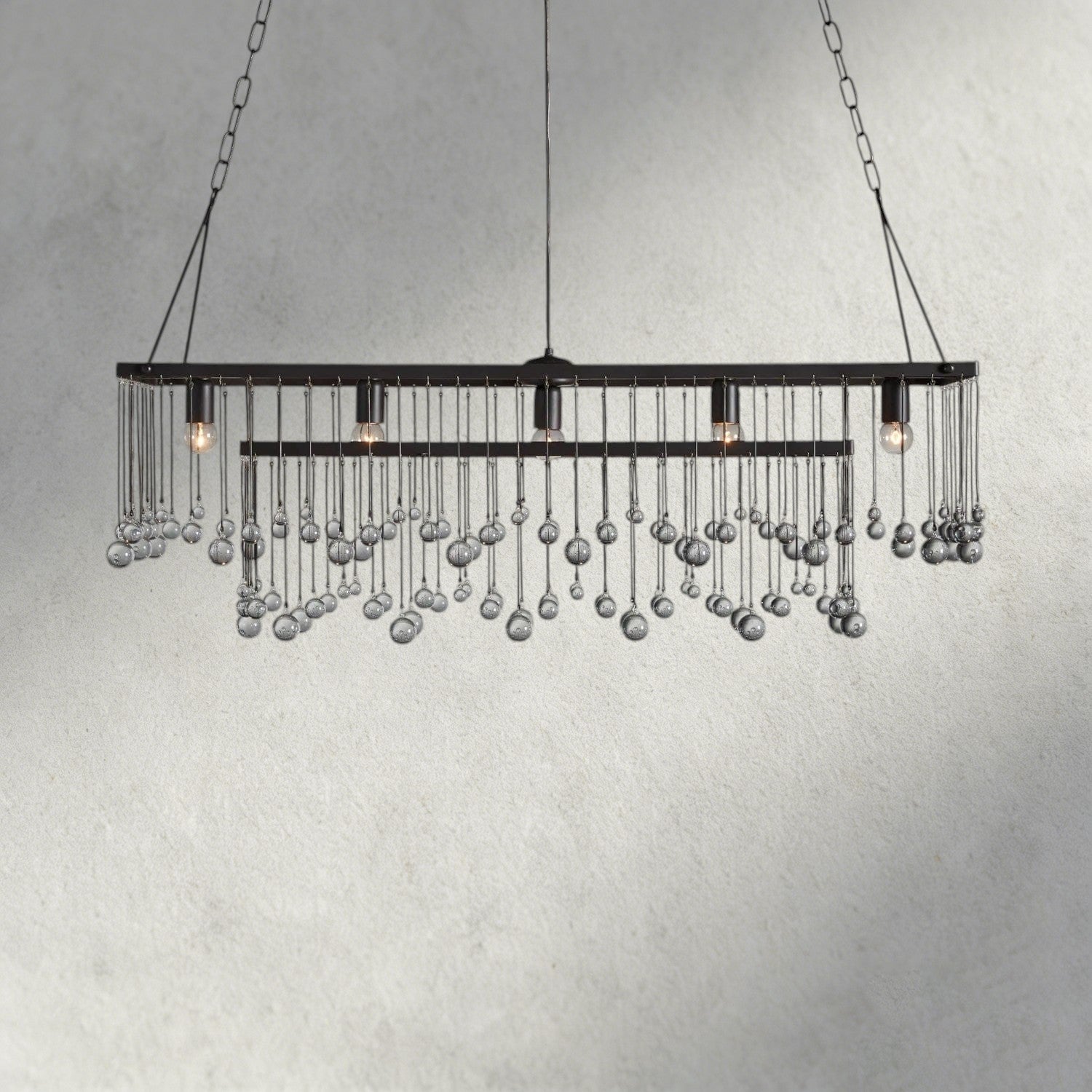 47" / Bronze Aubrey Rectangular Chandelier 47", 60"