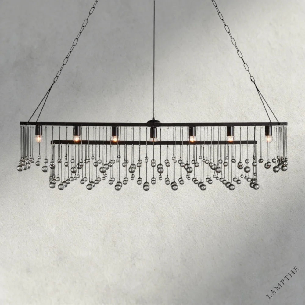 60" / Bronze Aubrey Rectangular Chandelier 47", 60"