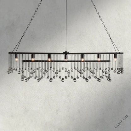 60" / Bronze Aubrey Rectangular Chandelier 47", 60"
