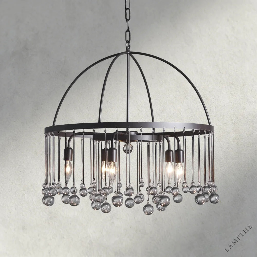 2-TIER / Bronze Aubrey Round Chandelier 2-TIER, 4-TIER