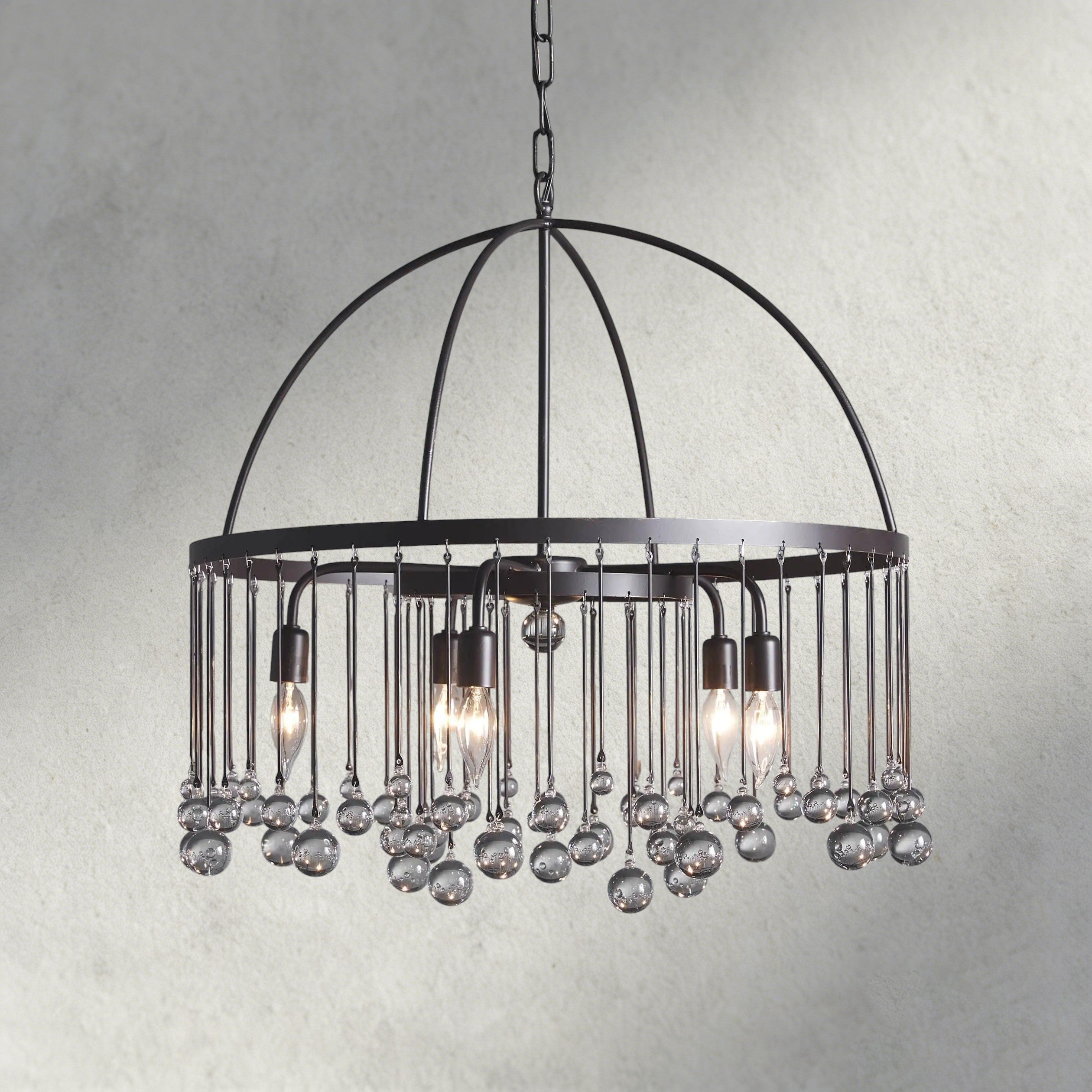 2-TIER / Bronze Aubrey Round Chandelier 2-TIER, 4-TIER