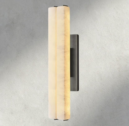 25" / Bronze Audubon Alabaster Double Sconce