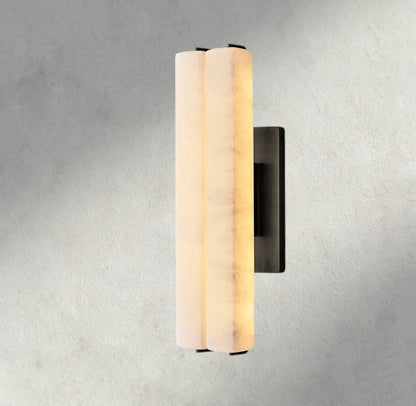 19" / Bronze Audubon Alabaster Double Sconce