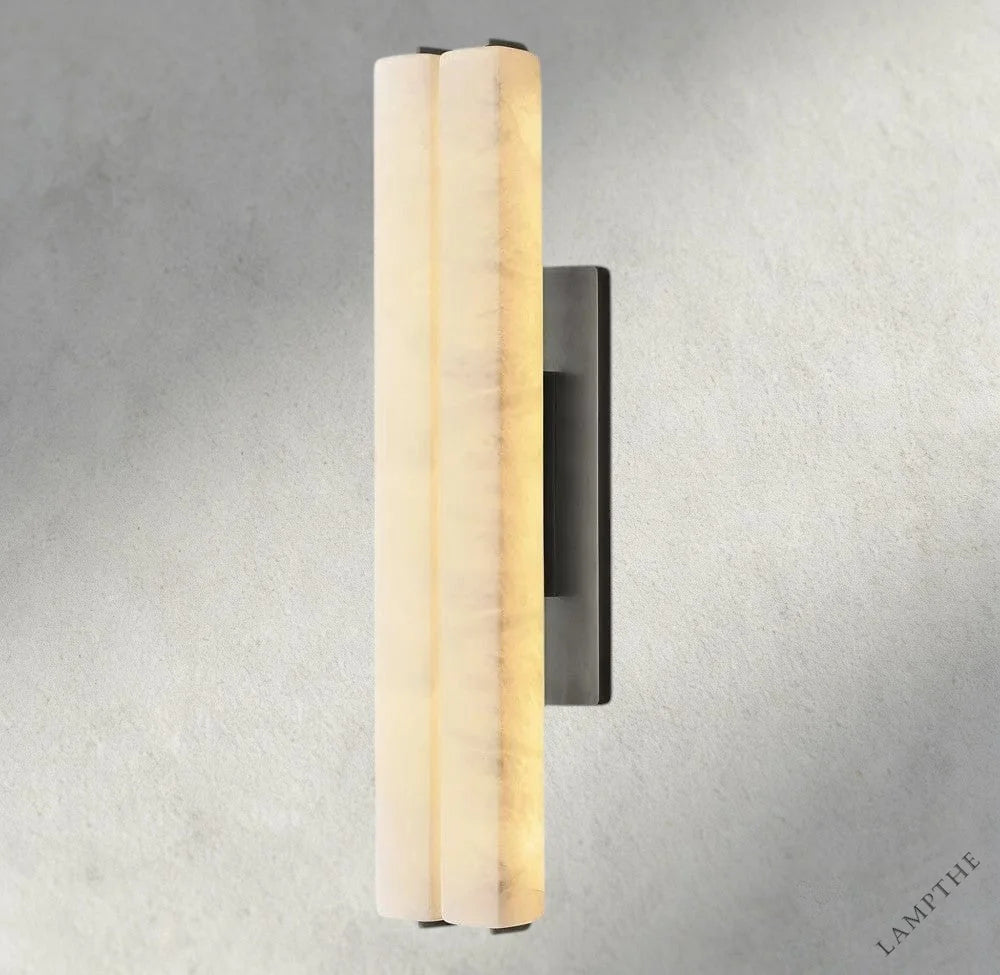 25" / Bronze Audubon Alabaster Double Sconce
