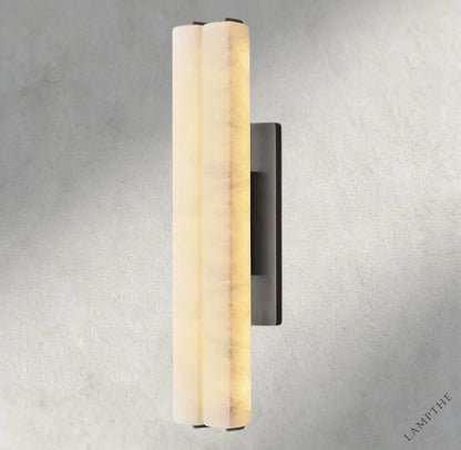25" / Bronze Audubon Alabaster Double Sconce