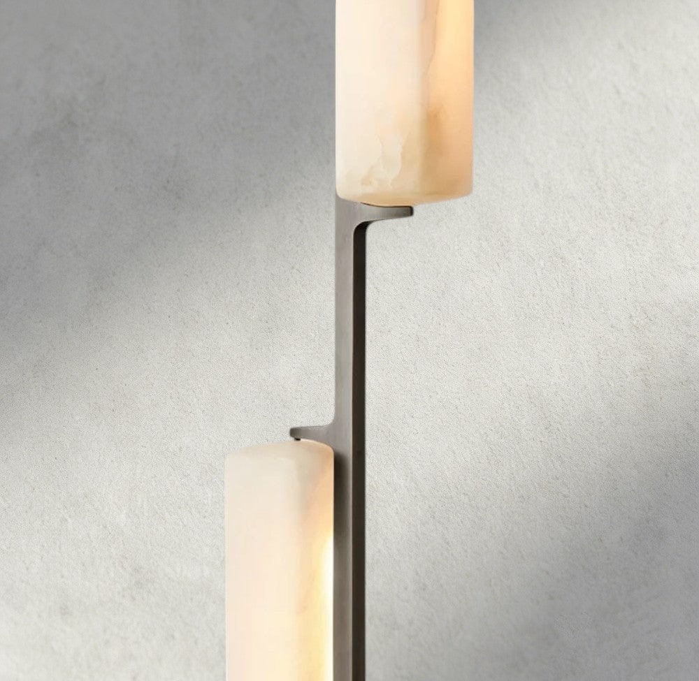 Audubon Alabaster Linear Chandelier 54"