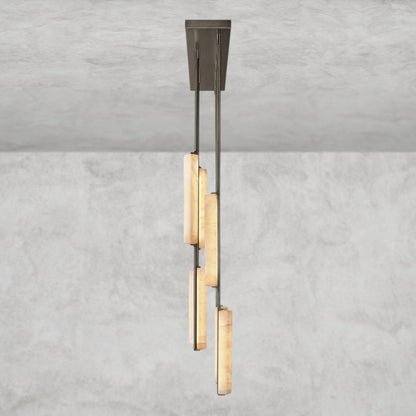 Audubon Alabaster Linear Chandelier 54"