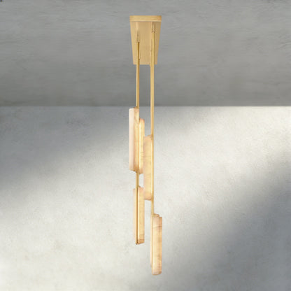 Audubon Alabaster Linear Chandelier 54"