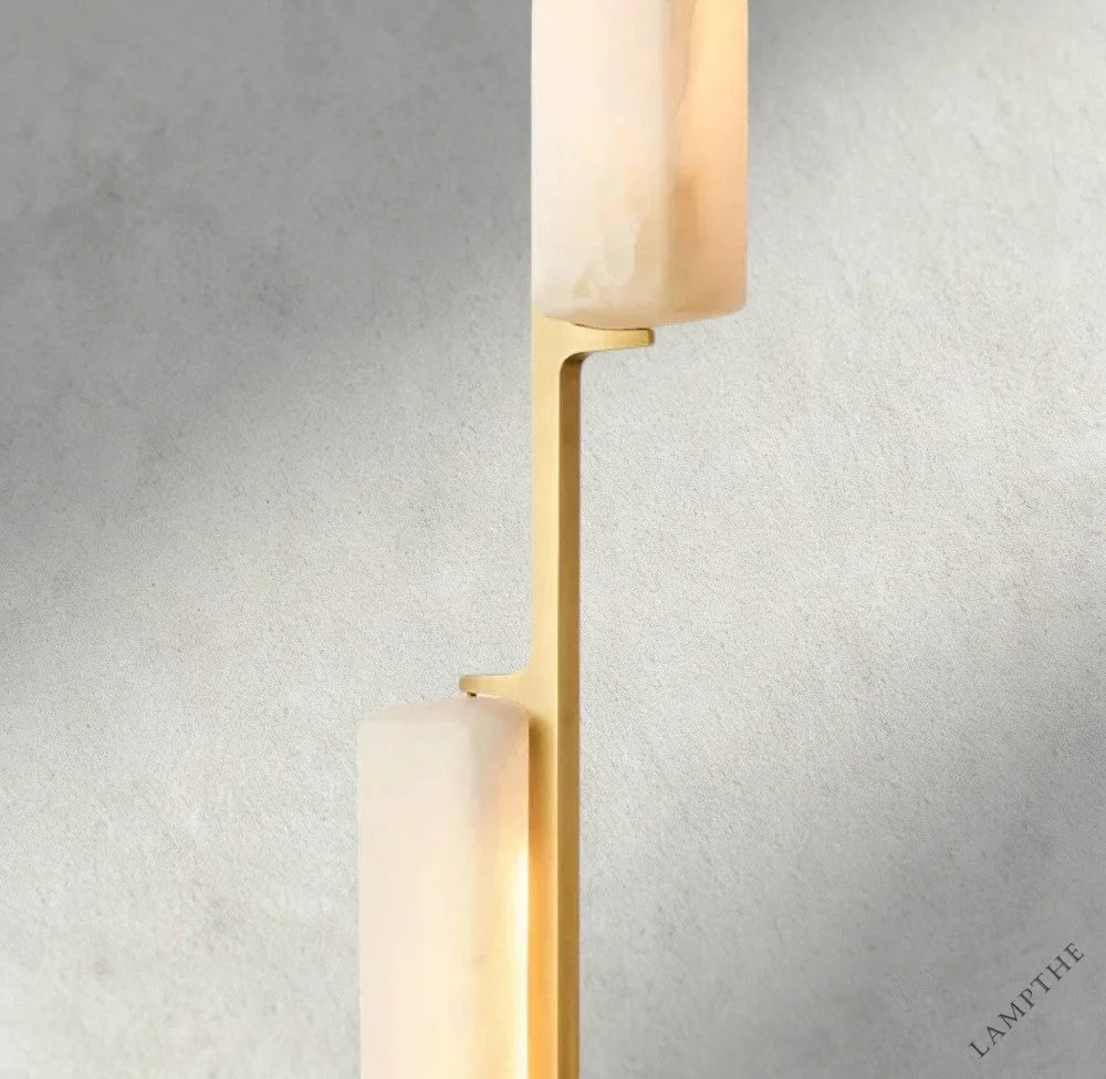 Audubon Alabaster Linear Chandelier 54"