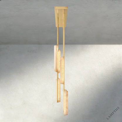 Audubon Alabaster Linear Chandelier 54"