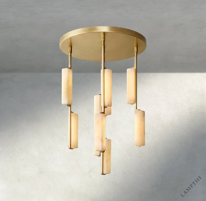 Audubon Alabaster Round Chandelier 24", 40", 56"