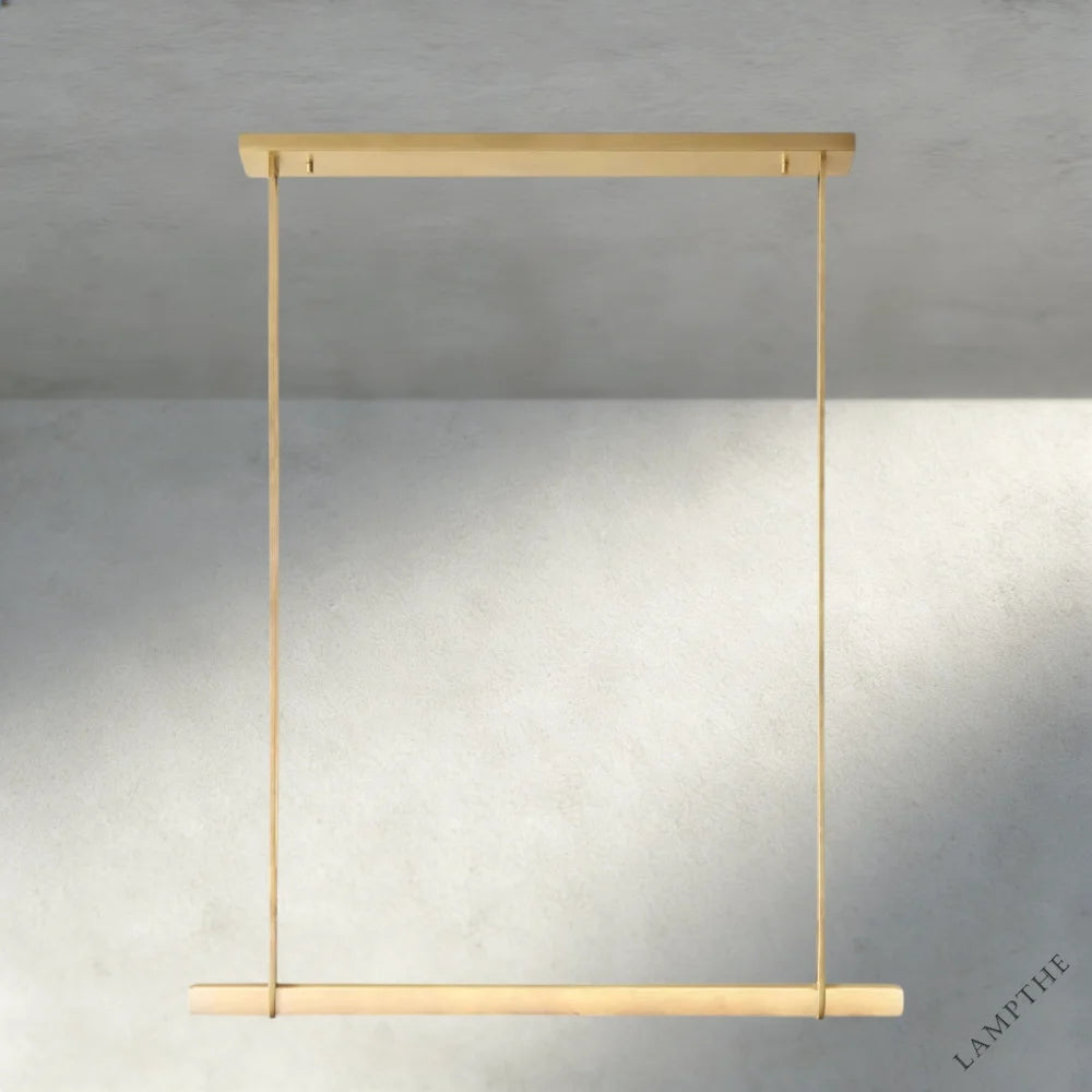 Audubon Alabaster Single Bar Linear Chandelier
