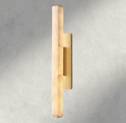 25" / Brass Audubon Alabaster Single Sconce