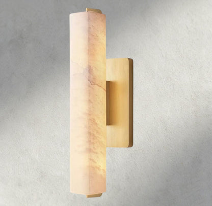 15" / Brass Audubon Alabaster Single Sconce