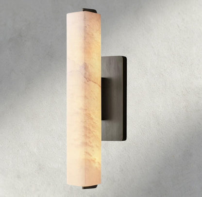 15" / Bronze Audubon Alabaster Single Sconce
